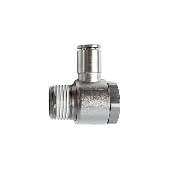 Metal Swiv. Elbow 8mm X 1/2" M